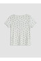 Ozmarka New Season Gray V-Neck Bow Printed Women's Capri Pajama Set - 4