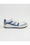 Women's striped lace-up flat sole sneakers sports shoes - 2