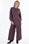Bead Embroidered Sweatshirt Burgundy