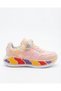 Girl's Star Patterned Velcro Sports Shoes Colorful Sole Casual Sneaker - 2