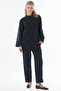 Chain Detailed Sweatshirt Black - 2