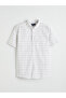 Nevavm Regular Fit Plaid Dobby Men's Shirt with Difference - 5