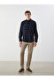 Nevavm Regular Fit Long Sleeve Plaid Poplin Men's Shirt with Difference - 4