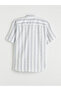 Nevavm Regular Fit Striped Dobby Men's Shirt with Difference - 6