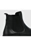 Black Leather Men's Boots - 5