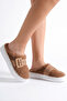 Women's Plush House Slippers with Buckle Detail |   Highly Thick Soled, Soft and Warm Winter Slippers