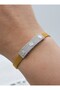Stone-Encrusted Gold Silver Bracelet - Gold Color - - 5