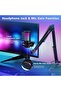 ميكروفون ألعاب RGB مع ذراع قابل للتعديل، ميكروفون مكثف USB مع خاصية كتم الصوت السريع، تحكم في مستوى الصوت - 2