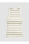 Nevavm Women's Striped Crew Neck Undershirt with a Difference - 6