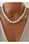 Large Size Cultured Pearl Necklace - - 2