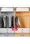 Trouser Hangers, 2 Pack Space Saving Foldable Hangers, Multifunctional Pants Rack for Hanging Trouse - 3