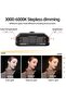 LED Video Light With tripod, High Brightness with Clip, Rechargeable Soft Light, 3 Cold Shoe, 1/4 in - 7