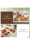 Deep-Carbonized Bamboo Cutting Board Set with Wood Storage Stand, Reversible Chopping Board with Jui - 3