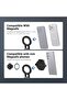 عصا سيلفي مغناطيسية ثلاثية القوائم من BASICS متوافقة مع Magsafe لهواتف آيفون وسامسونج وأندرويد، محمولة - 3