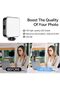 LED Video Light With tripod, High Brightness with Clip, Rechargeable Soft Light, 3 Cold Shoe, 1/4 in - 6