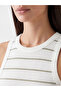 Nevavm Women's Striped Crew Neck Undershirt with a Difference - 3