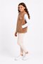 Girl's Wellsoft Plush Vest with Floral Detail and Zipper, Stand-Up Collar - 2