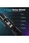 ميكروفون D1 USB/XLR مع خاصية إلغاء الضوضاء ومقابض تحكم مزدوجة في التضخيم - 4