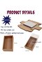 20-pack DIY Rectangle Drawer Kraft Boxes With Clear Lid CT12: 32 * 19.5 * 9cm Cardboard - 2
