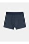 Peak New Season Navy Blue Regular Fit Men's Boxer 3-Pack - 4