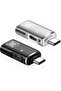 محول USB-C OTG 2 في 1 (عبوة من قطعتين) - محول من النوع C إلى USB 3.0 + محول شحن USB-C، محول من USB-C إلى USB-A