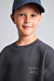Embroidered Anthracite Boys' Sweatshirt H9683A8/Ar31 - 3