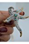 Pearled Starfish Adjustable Earrings - Bronze Color - - 5