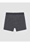 Özmarka New Season Gray Regular Fit Men's 3-Piece Boxer Shorts - 4