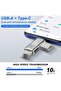 محول USB-C OTG 2 في 1 (عبوة من قطعتين) - محول من النوع C إلى USB 3.0 + محول شحن USB-C، محول من USB-C إلى USB-A - 2