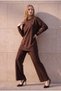 Crystal Fabric Grass Detail Trouser Suit - 7