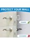 6Pcs Self Adhesive Home Door & Wall Handle Stopper, 5cm Clear Rubber Door bumper, Round Wall Shield - 5