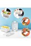 Kitchen Storage Fresh Keeping Container | Medium | White | 3-in-1 Draining Crisper with Strainer for - 5