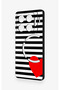 Infinix Gt 20 Pro Compatible Striped Red Heart Patterned Silicone Case - 4