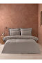 Miel Embroidered Cotton Satin Double Duvet Cover Set - 2