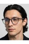 Ovira Gray Smoked Round Unisex Blue Light Protection Computer Glasses with Interchangeable Lenses - 2
