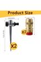 2 Pack Brass Adjustable Atomizing Sprinklers with Alloy Spike Base, 360° Coverage Garden Water Sprin - 6