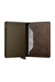 Slimwallet Vintage Card Holder Wallet, Dark Brown - 3
