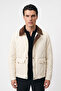 Men's Lightweight Puffer Jacket with Velvet Detailing and Slim Fit Quilted Design - 2