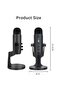 Professional Condenser MC-PW8 Desktop USB Recording And Live Microphone For PC Computer Laptop - 2