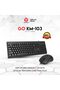 KM103 Full Size 104-Key Wired Keyboard & Mouse Combo,Anti-Splash,Ergonomic Design,USB Plug & Play