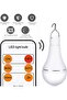 Solar Rechargeable LED Light Bulbs, 2 PCS Bulbs Rechargeable LED Light Bulbs, Solar Panel Cha - 4