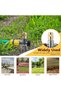 2 Pack Brass Adjustable Atomizing Sprinklers with Alloy Spike Base, 360° Coverage Garden Water Sprin - 7