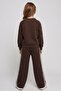 Girl's Ribbed Oysho Fabric Tracksuit Set - Flexible and Comfortable Fit - 3