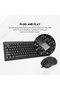 KM103 Full Size 104-Key Wired Keyboard & Mouse Combo,Anti-Splash,Ergonomic Design,USB Plug & Play - 5