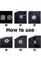 100 Sets Clear Square Plastic Sew-On Snaps, Invisible Press Buttons for Clothing, DIY Craft Fastener - 3