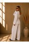 Modal Fabric Waist-Tie Sweater and Pants Set - 3