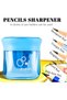 Small Pencil Sharpener Handheld - 2 Pcs Three Hole Bulk Colored Pencil Sharpener, Mess-Fre - 5