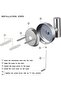 Wall Towel Hooks, 4 Pack Silver Heavy Duty Stainless Steel Hooks, Space Saving Bathroom Rob - 2