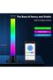 أشرطة إضاءة LED ذكية RGB، إضاءة محيطة مع قاعدة قابلة للفصل وحامل سماعات الرأس، مزامنة ديناميكية مع الموسيقى - 2