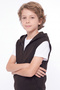 2-Pack Boys' 3-Thread Hooded Zippered Double Pocket Vest - 4